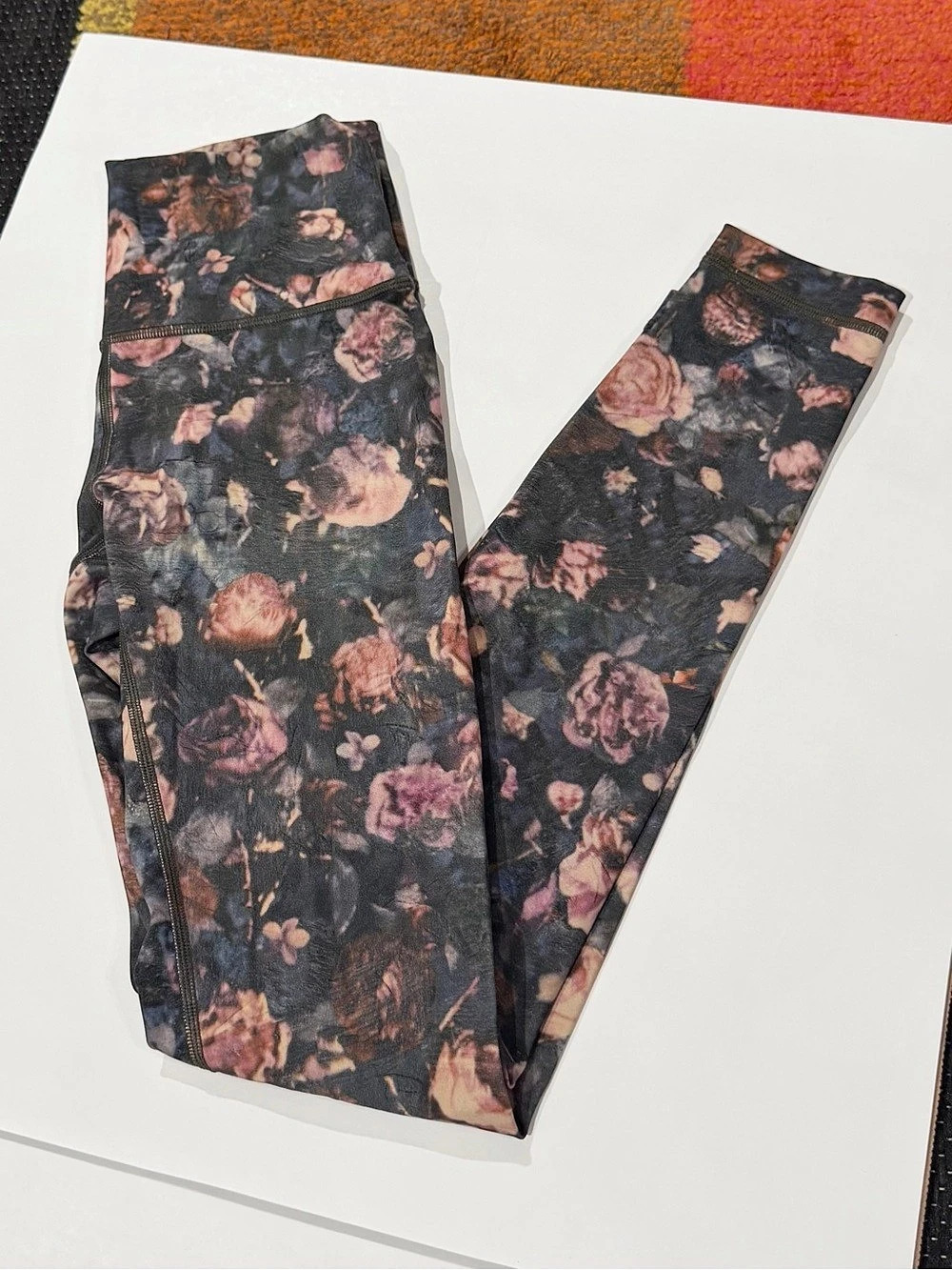 lululemon Wunder Under Hi-Rise Tight (Full-On Luxtreme 28") Floral Black & Pink
